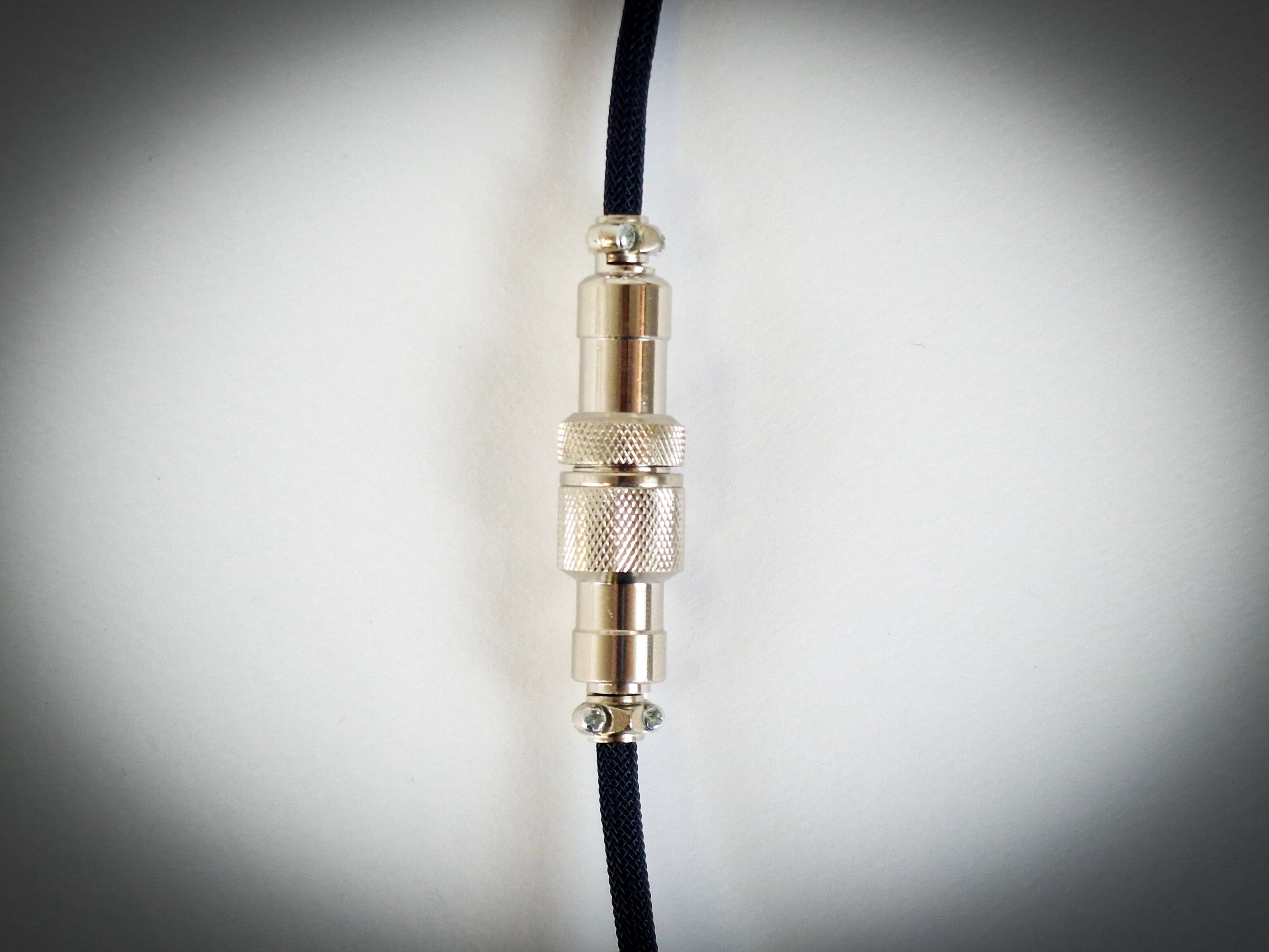 Jet Black Coiled Aviator Cable, USB-C to USB-A, GX16 Detachable 5-Pin